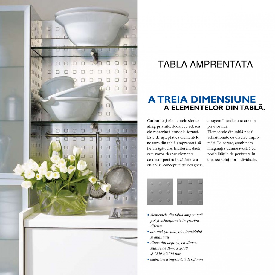 Pagina 2-Tabla perforata STANTOBANAT Matrix 5-35, EVH 8-50, Lilie 90-28, Nr.154, Arabica 20-24, Cross 15-30...