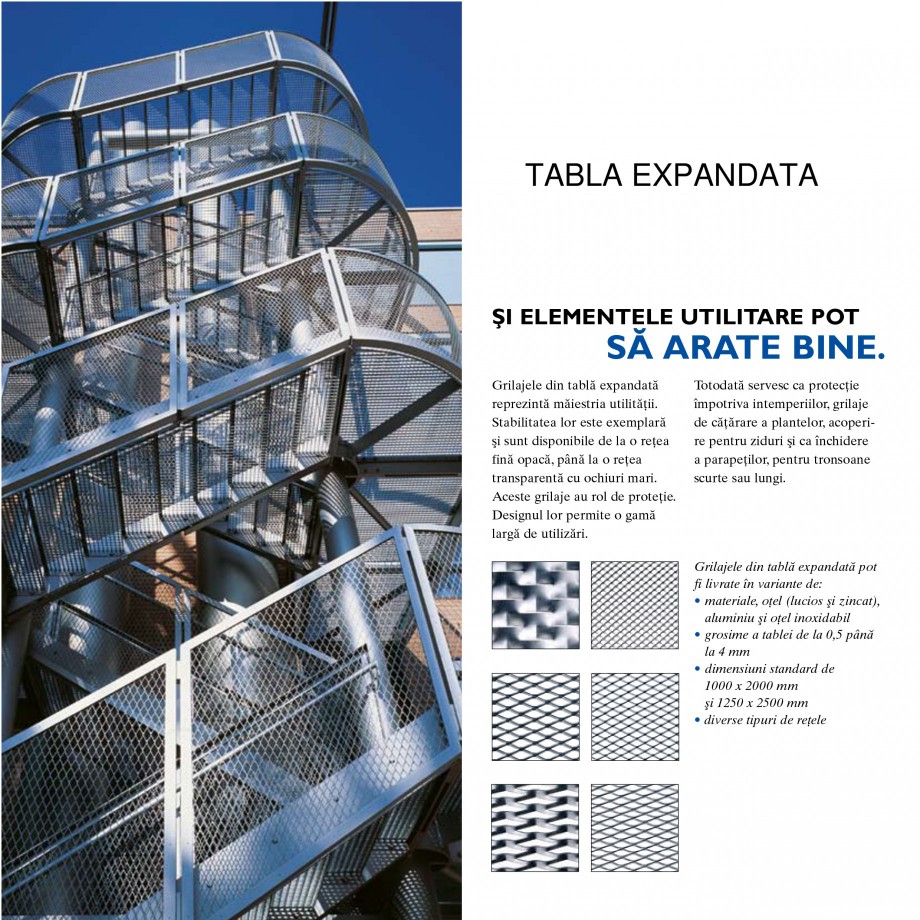 Pagina 3-Tabla perforata STANTOBANAT Matrix 5-35, EVH 8-50, Lilie 90-28, Nr.154, Arabica 20-24, Cross 15-30...