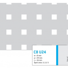 Perforatie patrata C8 U24 - Perforatii patrate intre 3 si 10 mm