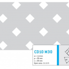 Perforatie patrata CD10 M30 - Perforatii patrate intre 3 si 10 mm