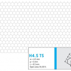 Perforatie hexagonala H4.5 T5 - Perforatii hexagonale