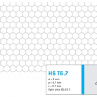 Perforatie hexagonala H4.5 T5 - Perforatii hexagonale