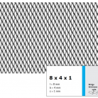 Tabla expandata 8 x 4 x 1 - Grilaje din tabla expandata - romb