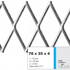 Tabla expandata 76 x 35 x 4 - Grilaje din tabla expandata - romb