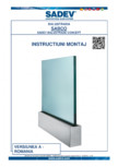 Instructiuni montaj balustrada din sticla SADEV -  SABCO