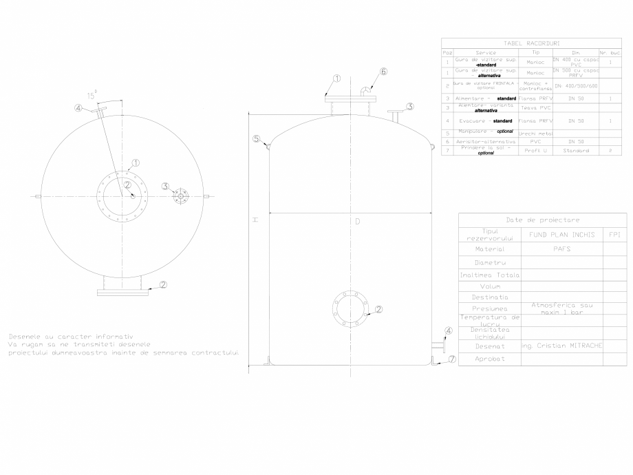 Pagina 1-CAD-DWG Rezervoare supraterane NEW DESIGN COMPOSITE Detaliu de produs FPI 