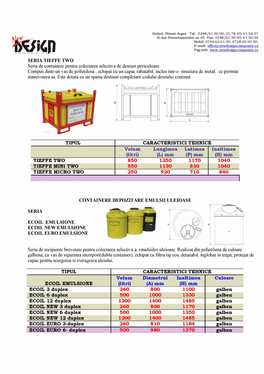 Pagina 4-Containere pentru deseuri periculoase si nepericuloase NEW DESIGN COMPOSITE SUPERFUSTO CC, ECOIL...