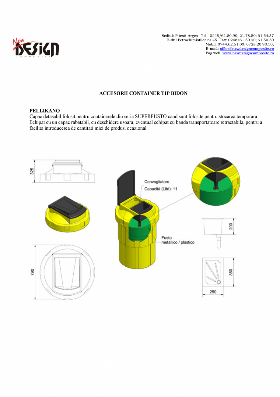 Pagina 12-Containere pentru deseuri periculoase si nepericuloase NEW DESIGN COMPOSITE SUPERFUSTO CC, ECOIL...