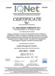 Certificat ISO SRAC-IQNET 9001-2008 NEW DESIGN COMPOSITE