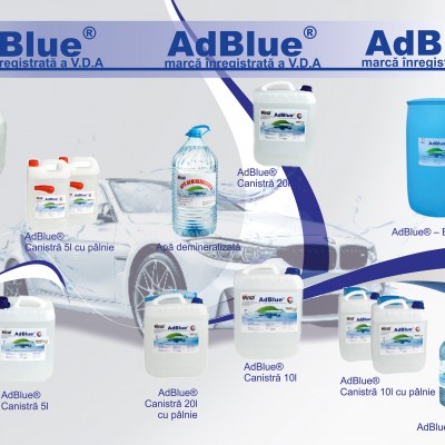 NEW DESIGN COMPOSITE Prezentare ambalaj AdBlue - Solutie lichida pentru motoare Diesel AdBlue - destinata reducerii
