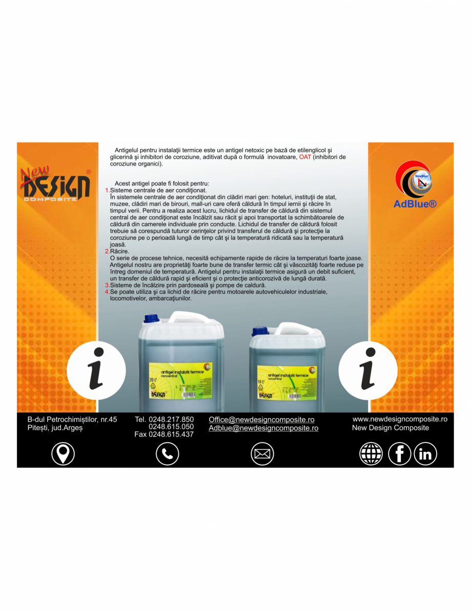 Pagina 1-Antigel concentrat pentru instalatii termice NEW DESIGN COMPOSITE Antigel instalatii termice Catalog...