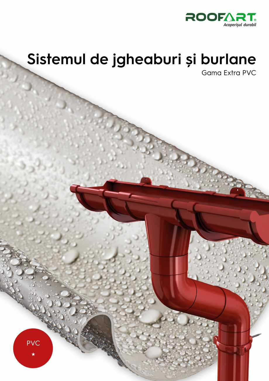 Catalog, brosura Jgheaburi si burlane din PVC Scandic ROOFART Sisteme
