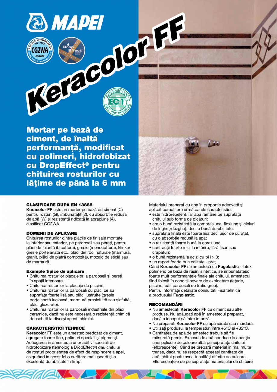 Pagina 1-Mortar pe baza de ciment, de inalta performanta, pentru chituirea rosturilor cu latime de pana la 6 ...