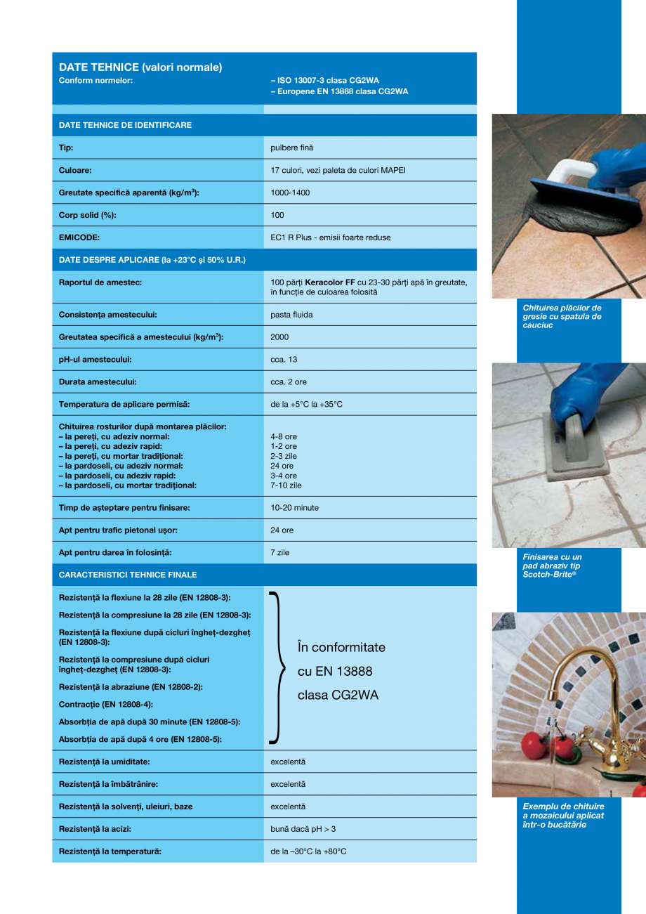 Pagina 3-Mortar pe baza de ciment, de inalta performanta, pentru chituirea rosturilor cu latime de pana la 6 ...
