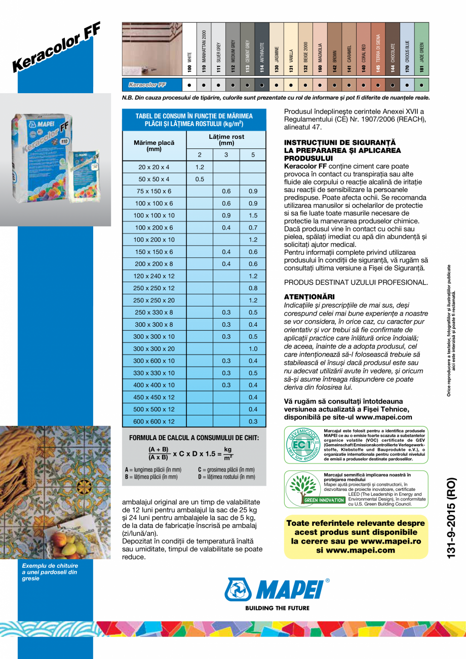 Pagina 4-Mortar pe baza de ciment, de inalta performanta, pentru chituirea rosturilor cu latime de pana la 6 ...