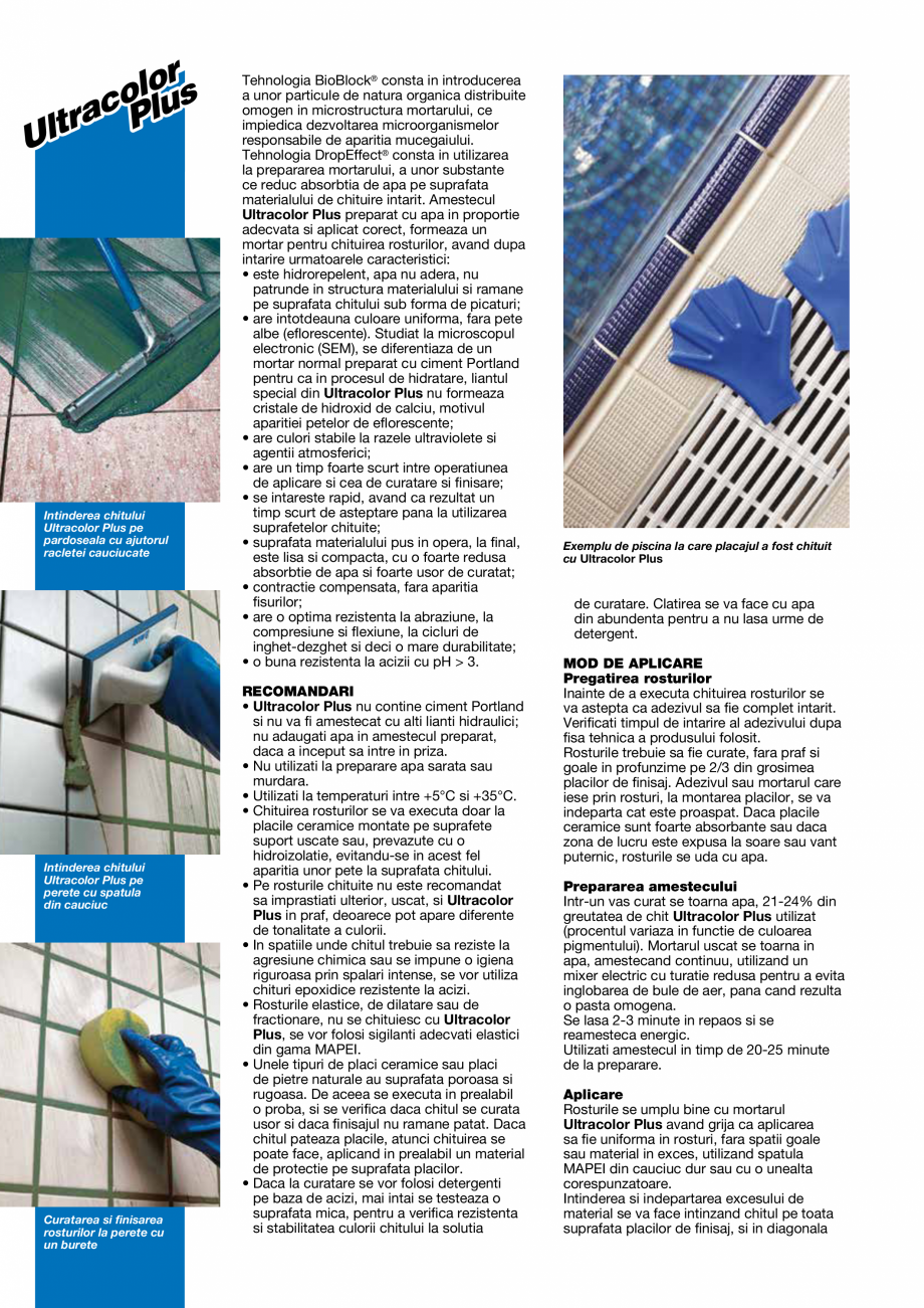 Pagina 2-Mortar de inalta performanta pentru chituirea rosturilor cu latime de la 2 la 20 mm. MAPEI...