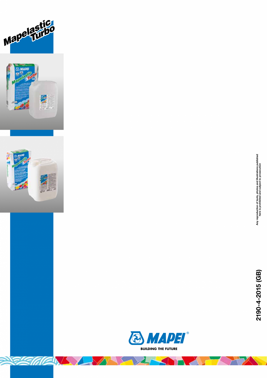 Pagina 6-Mortar bicomponent pe baza de ciment MAPEI Mapelastic Turbo Fisa tehnica Engleza pletely free of...