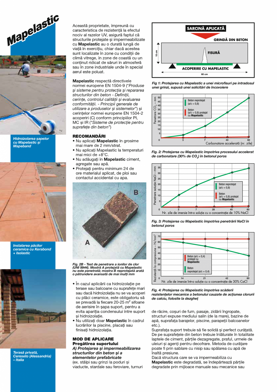 Pagina 2-Mortar pe baza de ciment, sistem bicomponent  MAPEI Mapelastic Fisa tehnica Romana datorită...