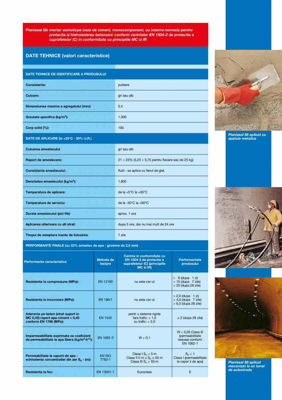 Pagina 3-Mortar osmotic pe baza de ciment pentru hidroizolarea bazinelor de apa potabila, a zidariilor si...