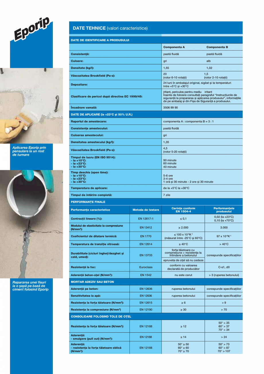 Pagina 2-Adeziv epoxidic bicomponent, fără solvenţi pentru rosturi în construcţii și pentru...