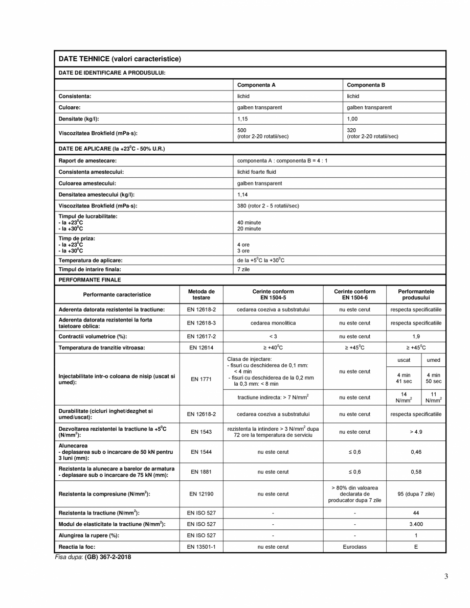 Pagina 3-Rasina epoxidica bi-componenta superfluida, pentru injectari si ancorari MAPEI EPOJET Fisa tehnica...