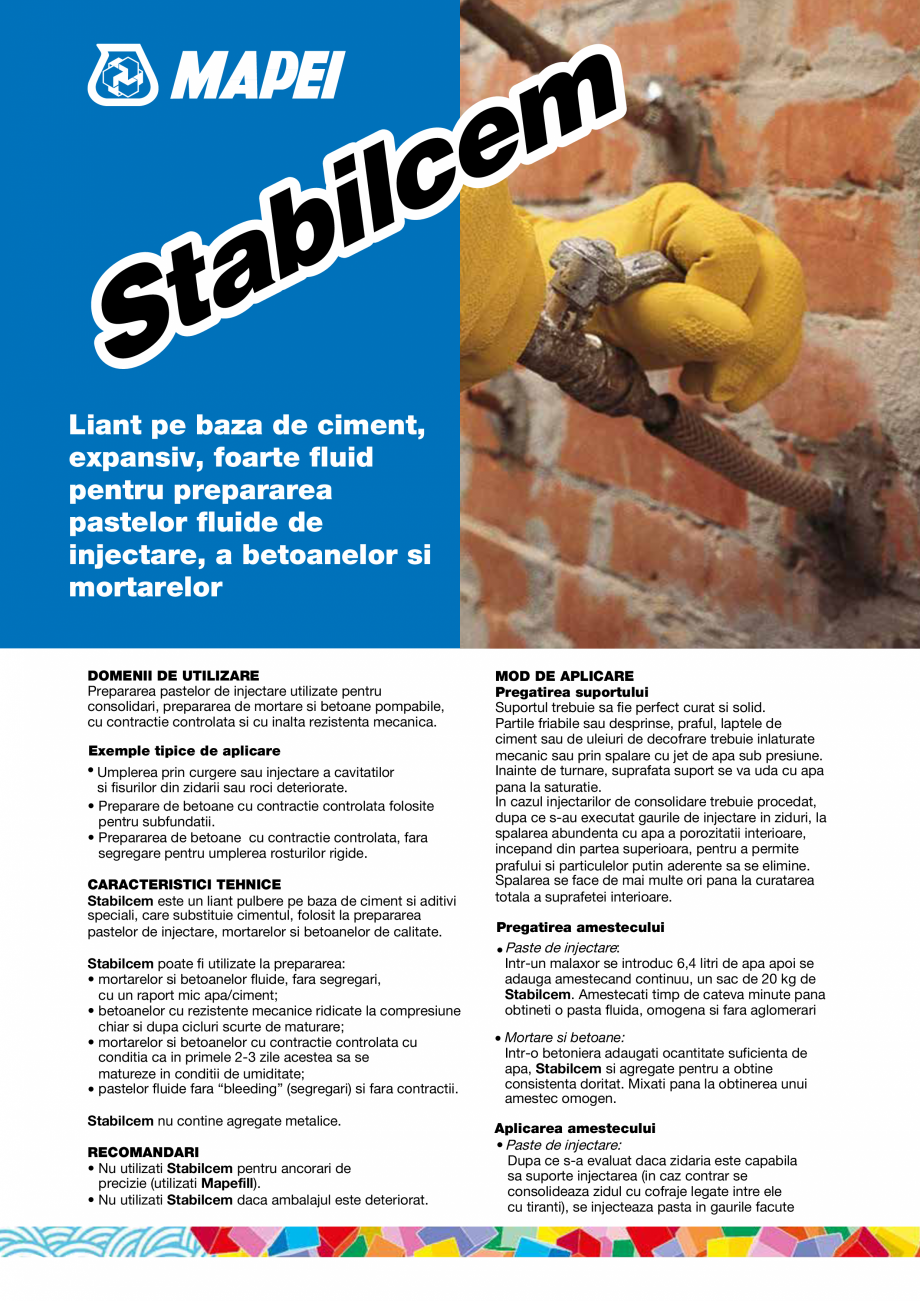 Pagina 1-Liant pe baza de ciment, expansiv, foarte fluid pentru prepararea pastelor fluide de injectare, a...