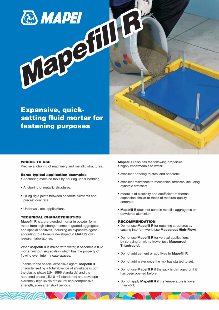 Pagina 1-Mortar pe baza de ciment cu consistenta fluida, cu efect expansiv, cu intarire rapida pentru...