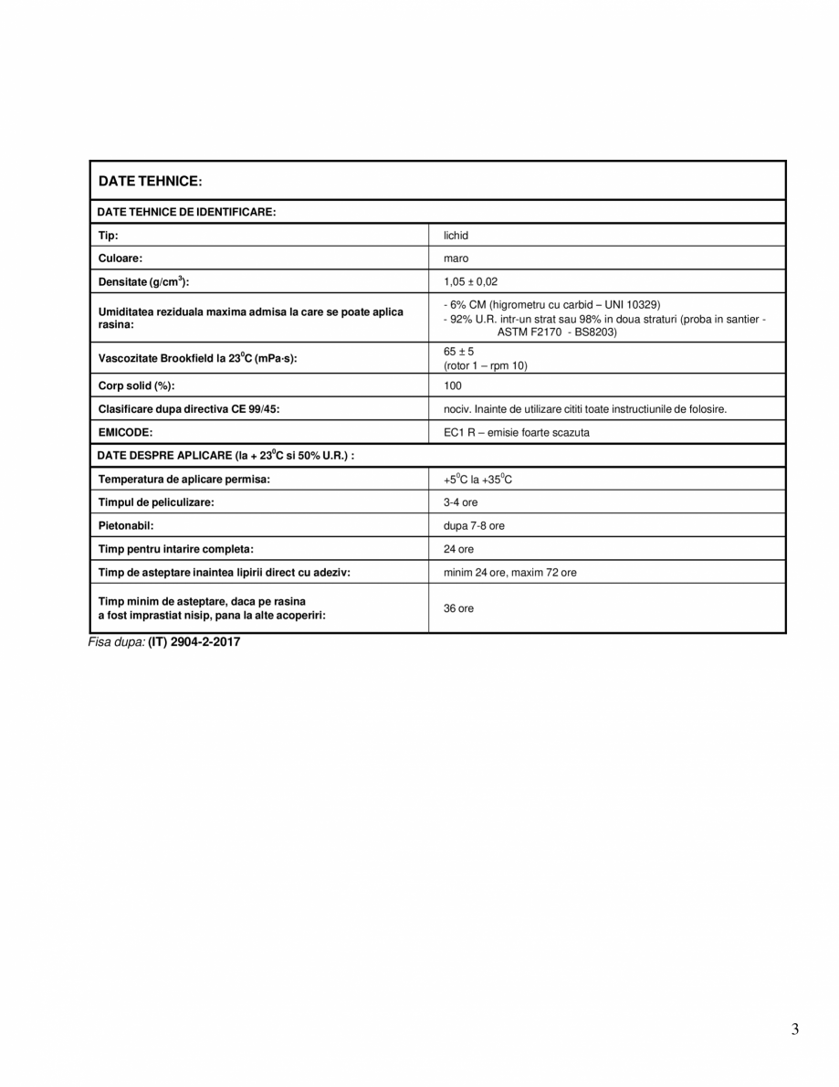 Pagina 3-Rasina poliuretanica monocomponenta pentru hidroizolarea si consolidarea sapelor pe baza de ciment...