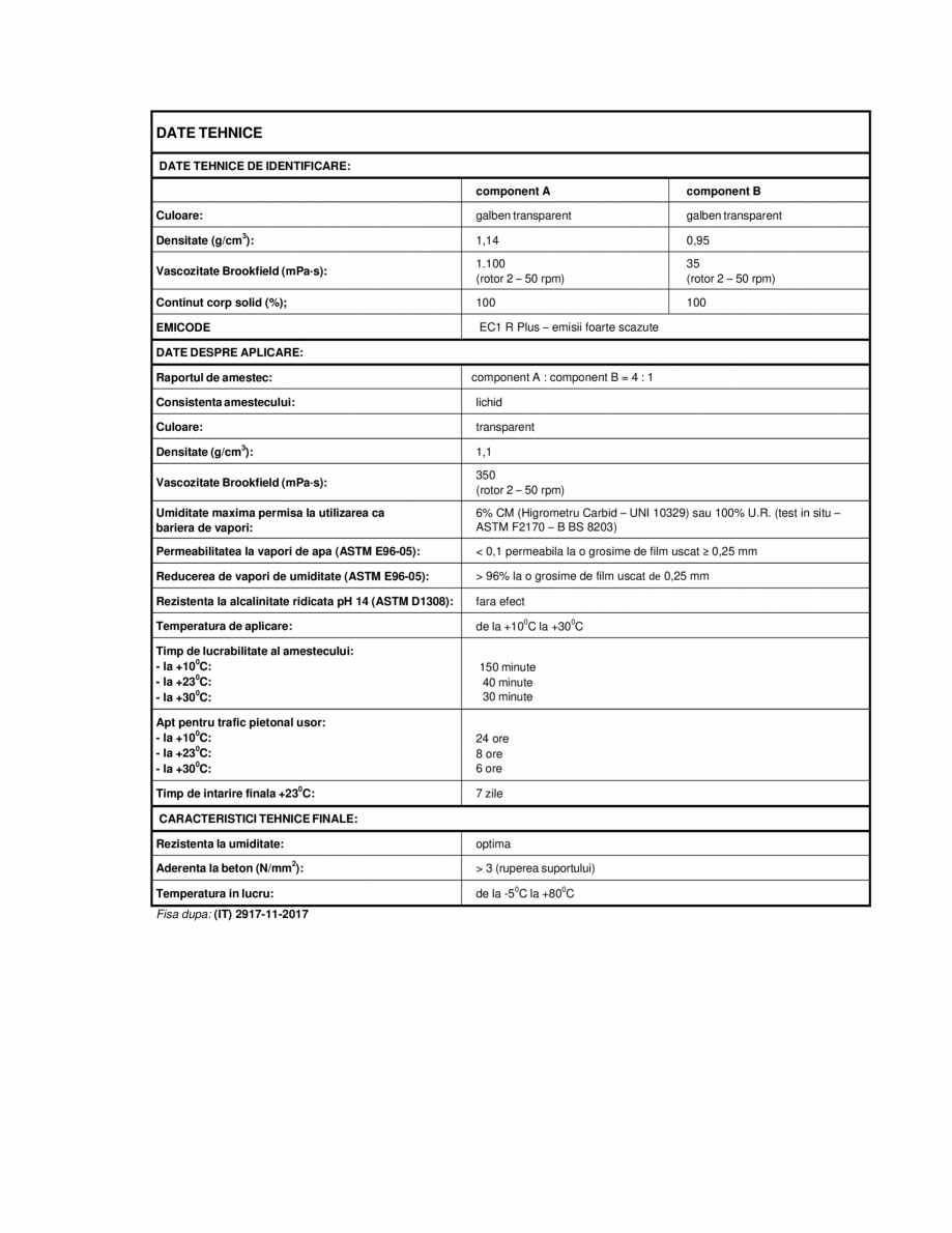 Pagina 3-Rasina epoxidica fluida utilizata ca bariera impotriva umiditatii si la consolidarea suporturilor pe...