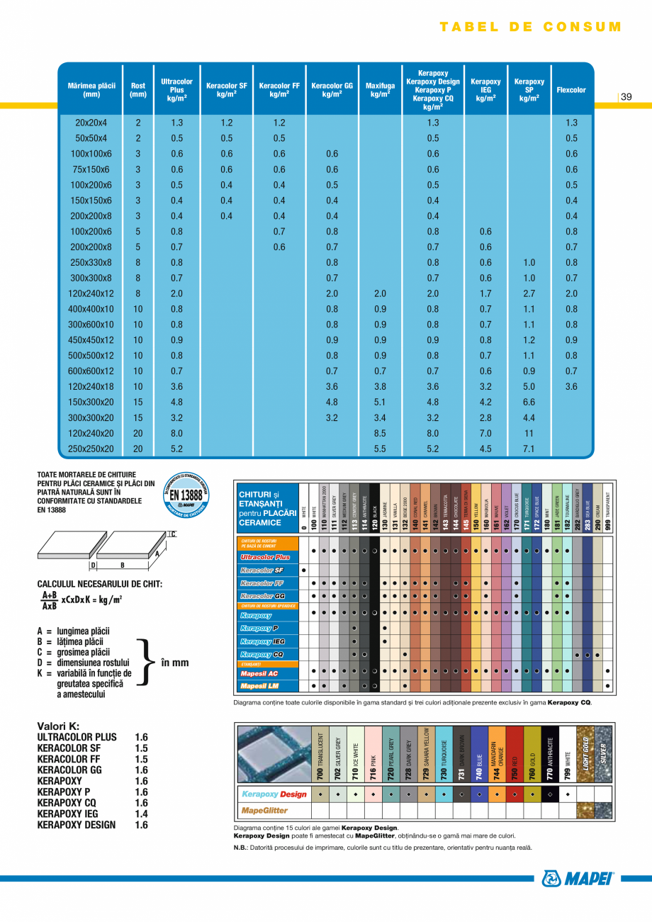 Pagina 41-Produse pentru montarea placilor ceramice si a placilor din piatra naturala MAPEI Catalog, brosura...