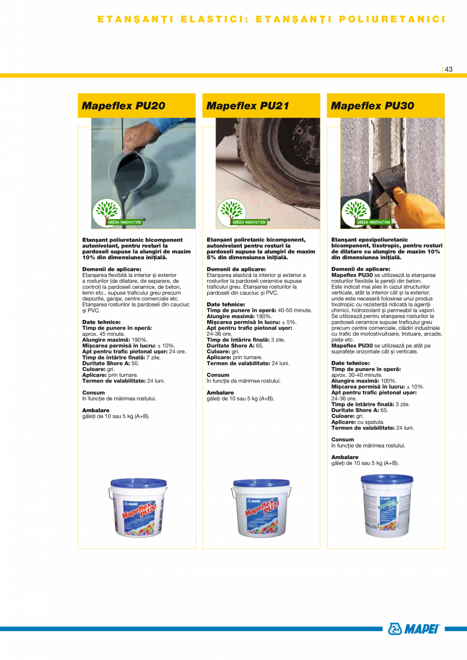 Pagina 45-Produse pentru montarea placilor ceramice si a placilor din piatra naturala MAPEI Catalog, brosura...