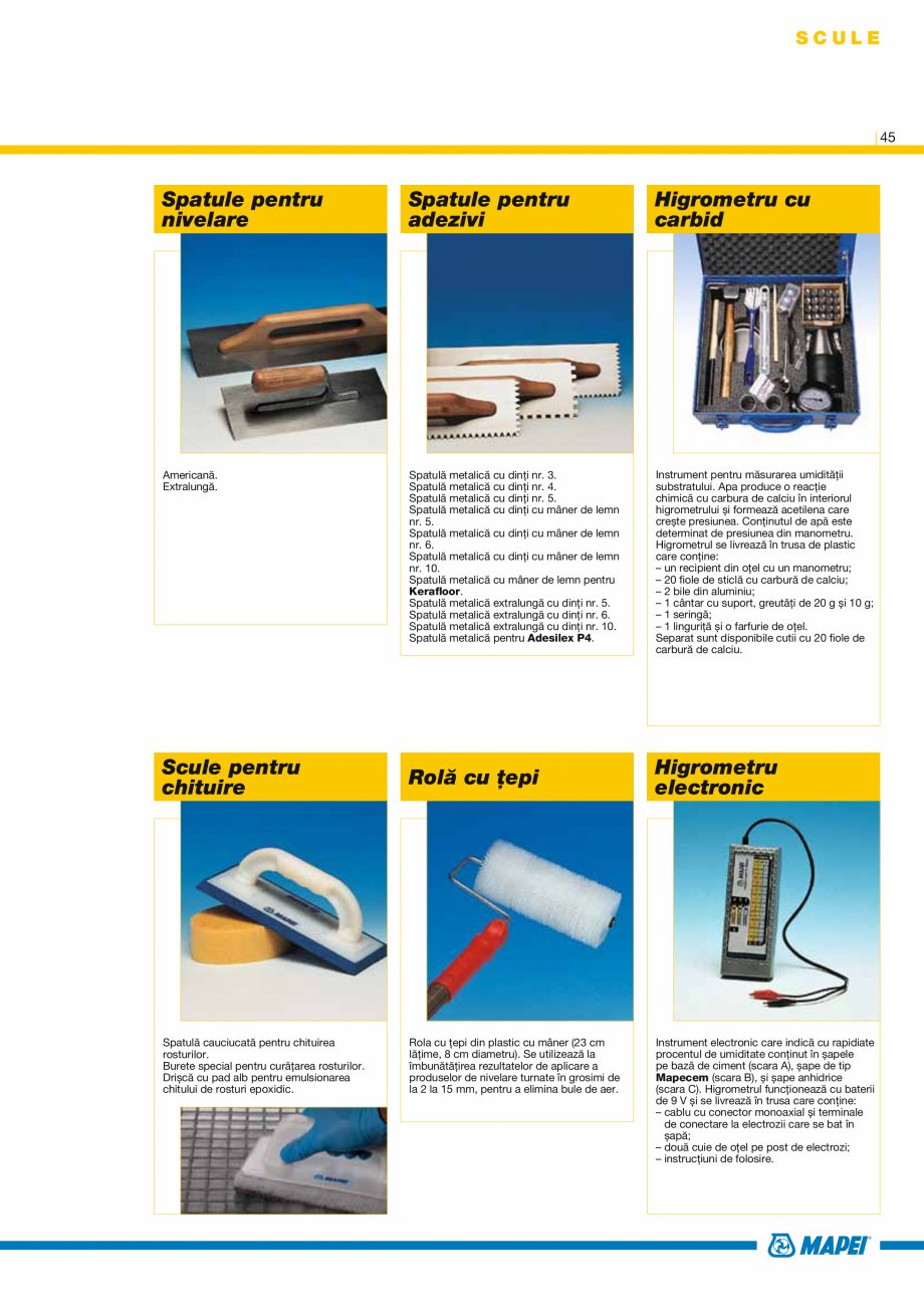 Pagina 47-Produse pentru montarea placilor ceramice si a placilor din piatra naturala MAPEI Catalog, brosura...