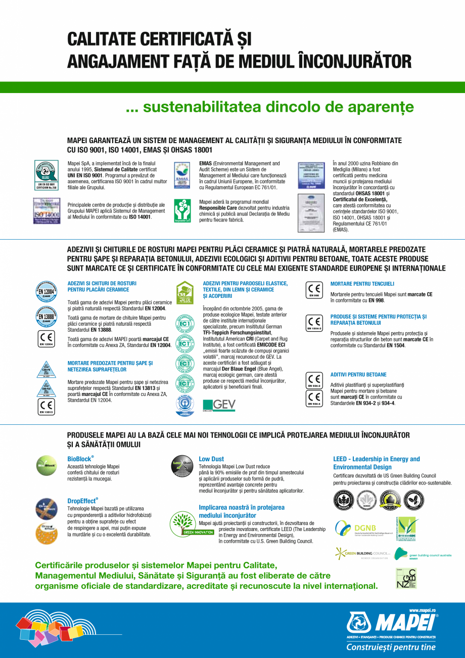 Pagina 51-Produse pentru montarea placilor ceramice si a placilor din piatra naturala MAPEI Catalog, brosura...