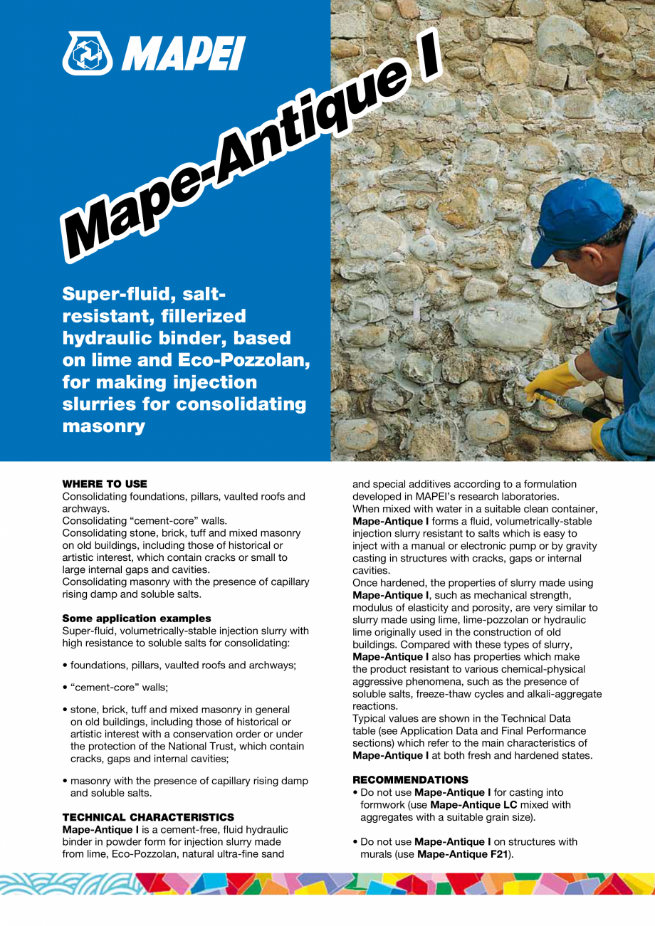 Pagina 1-Liant hidraulic filerizat, superfluid MAPEI Mape-Antique I Fisa tehnica Engleza I
ue
iq
nt
-A
pe
a
M...