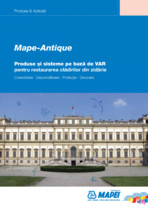 Produse si sisteme pe baza de VAR pentru restaurarea cladirilor din zidarie MAPEI
