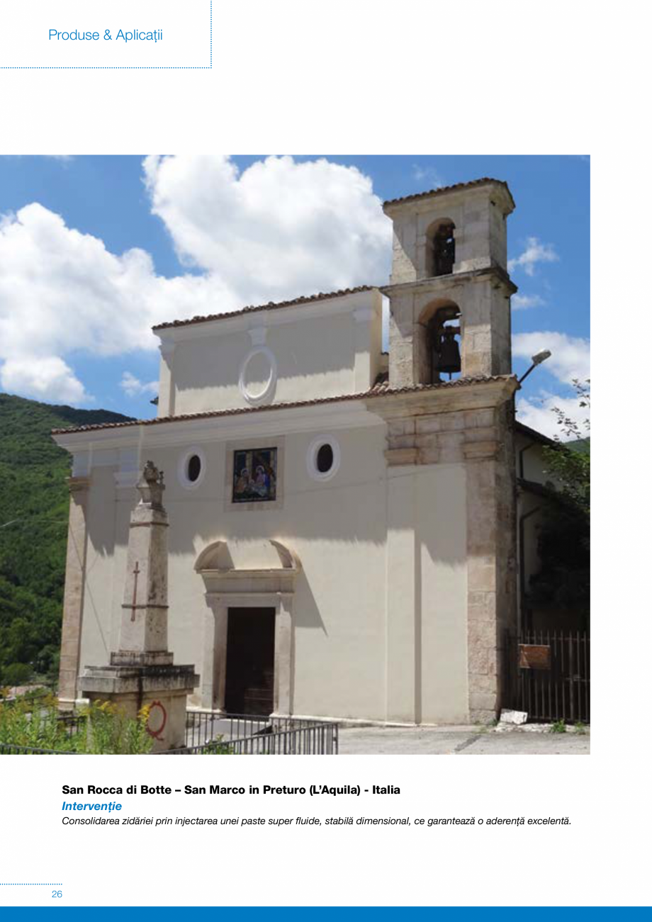 Pagina 26-Produse si sisteme pe baza de VAR pentru restaurarea cladirilor din zidarie MAPEI Catalog, brosura...