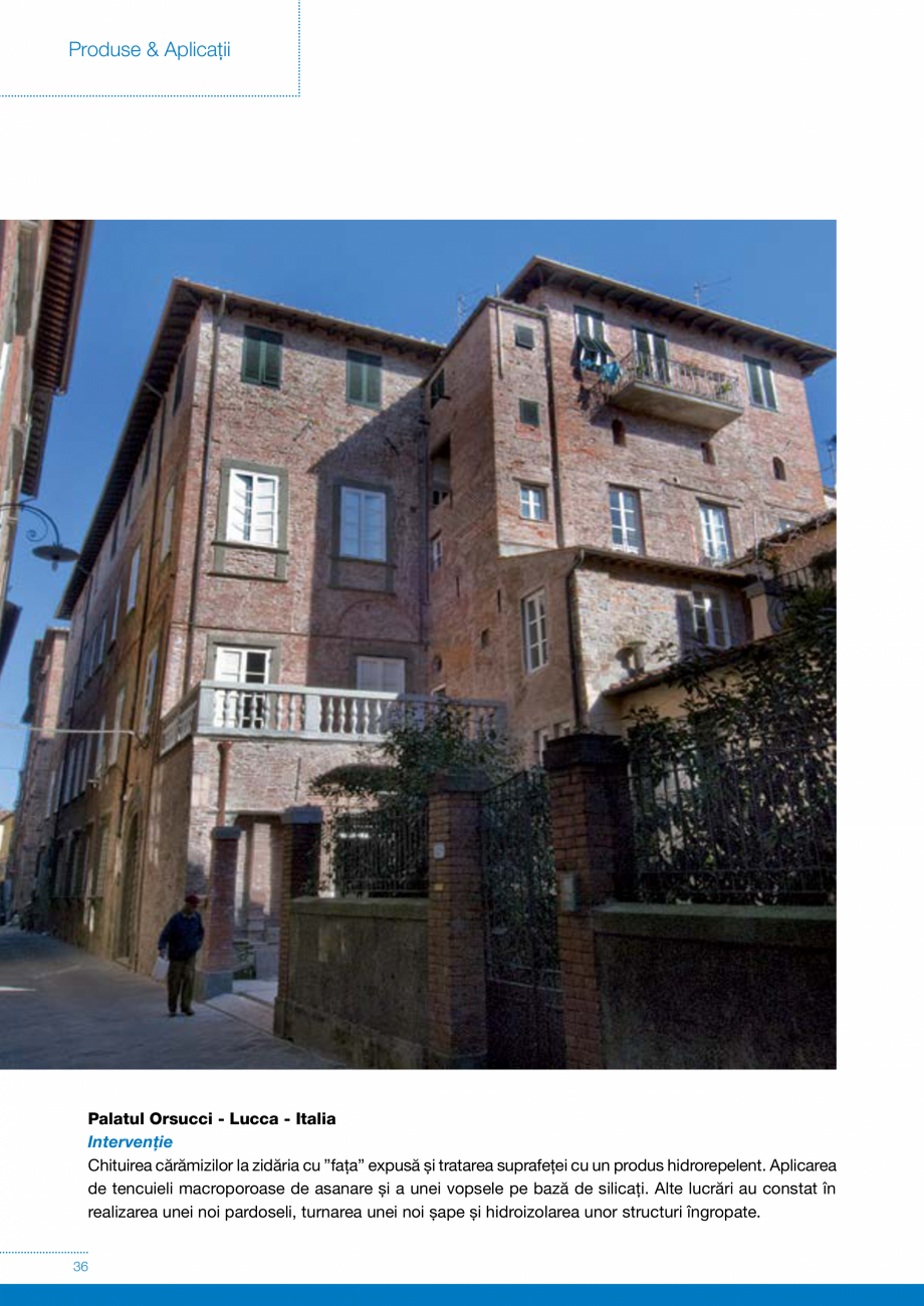 Pagina 36-Produse si sisteme pe baza de VAR pentru restaurarea cladirilor din zidarie MAPEI Catalog, brosura...