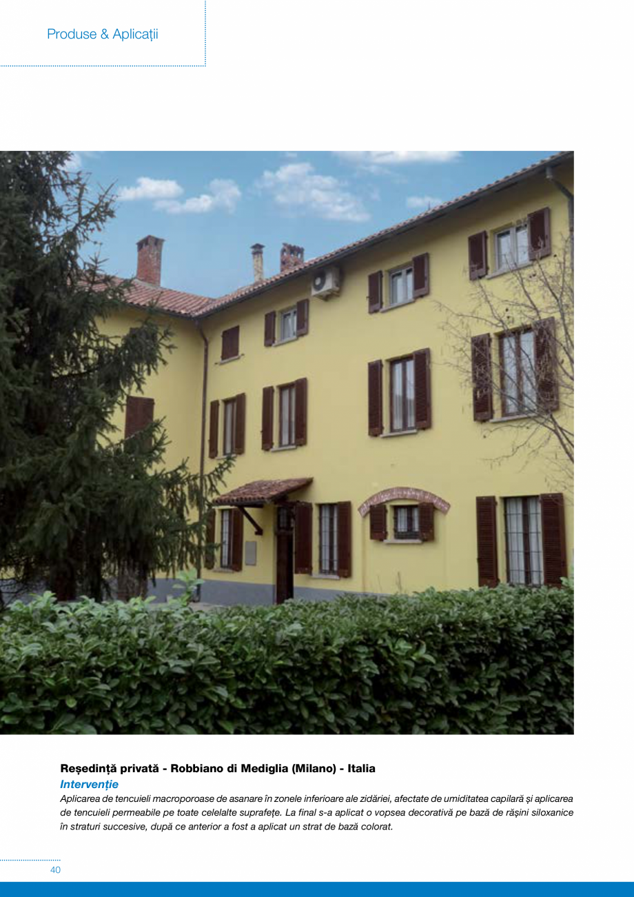 Pagina 40-Produse si sisteme pe baza de VAR pentru restaurarea cladirilor din zidarie MAPEI Catalog, brosura...