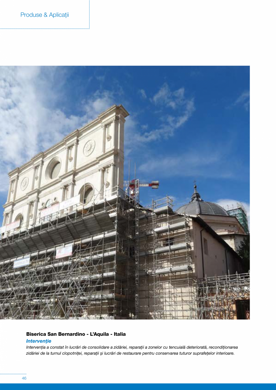 Pagina 46-Produse si sisteme pe baza de VAR pentru restaurarea cladirilor din zidarie MAPEI Catalog, brosura...