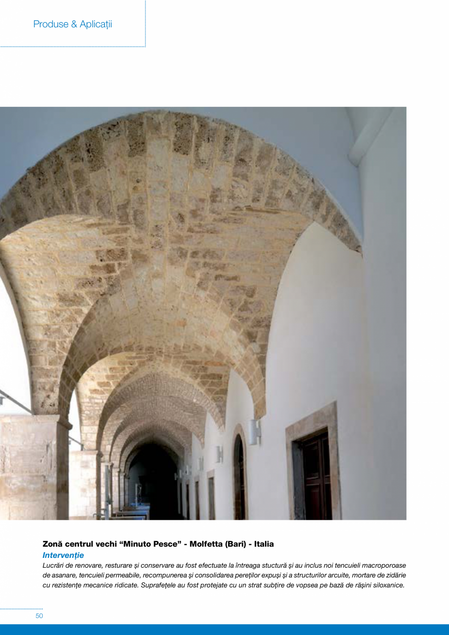 Pagina 50-Produse si sisteme pe baza de VAR pentru restaurarea cladirilor din zidarie MAPEI Catalog, brosura...