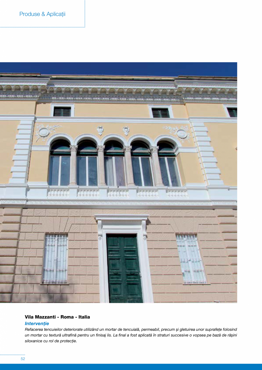 Pagina 52-Produse si sisteme pe baza de VAR pentru restaurarea cladirilor din zidarie MAPEI Catalog, brosura...