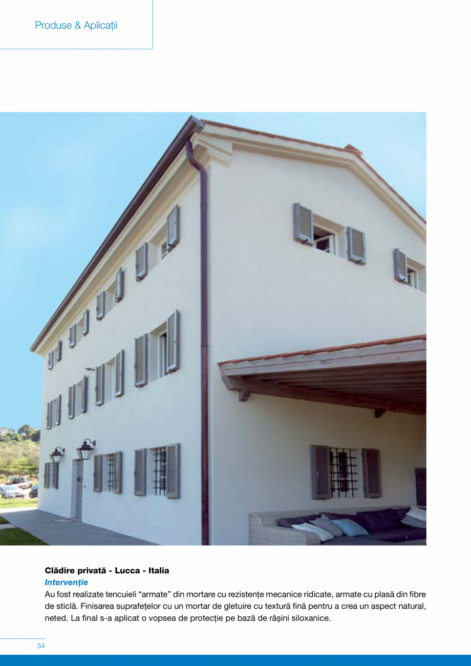 Pagina 54-Produse si sisteme pe baza de VAR pentru restaurarea cladirilor din zidarie MAPEI Catalog, brosura...
