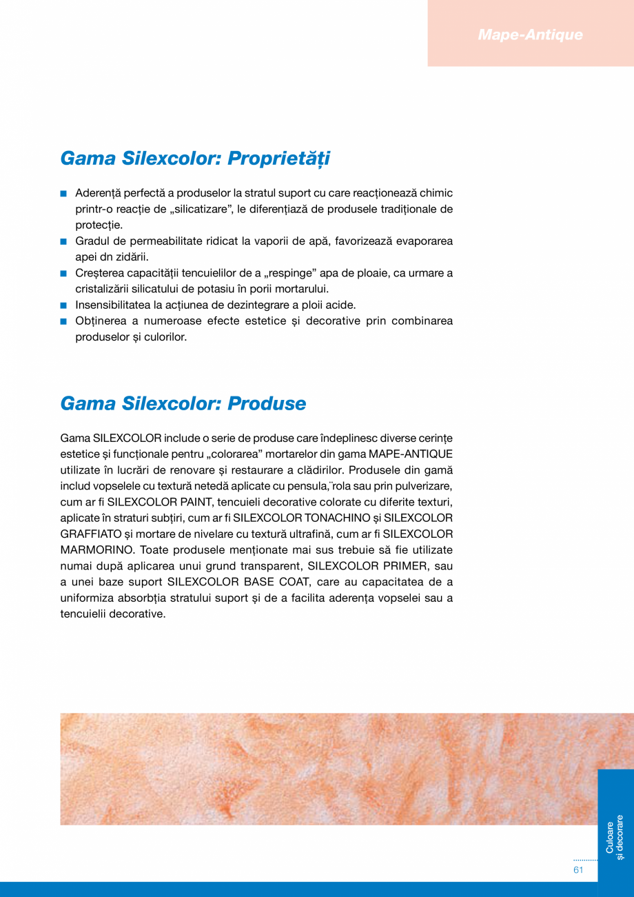 Pagina 61-Produse si sisteme pe baza de VAR pentru restaurarea cladirilor din zidarie MAPEI Catalog, brosura...
