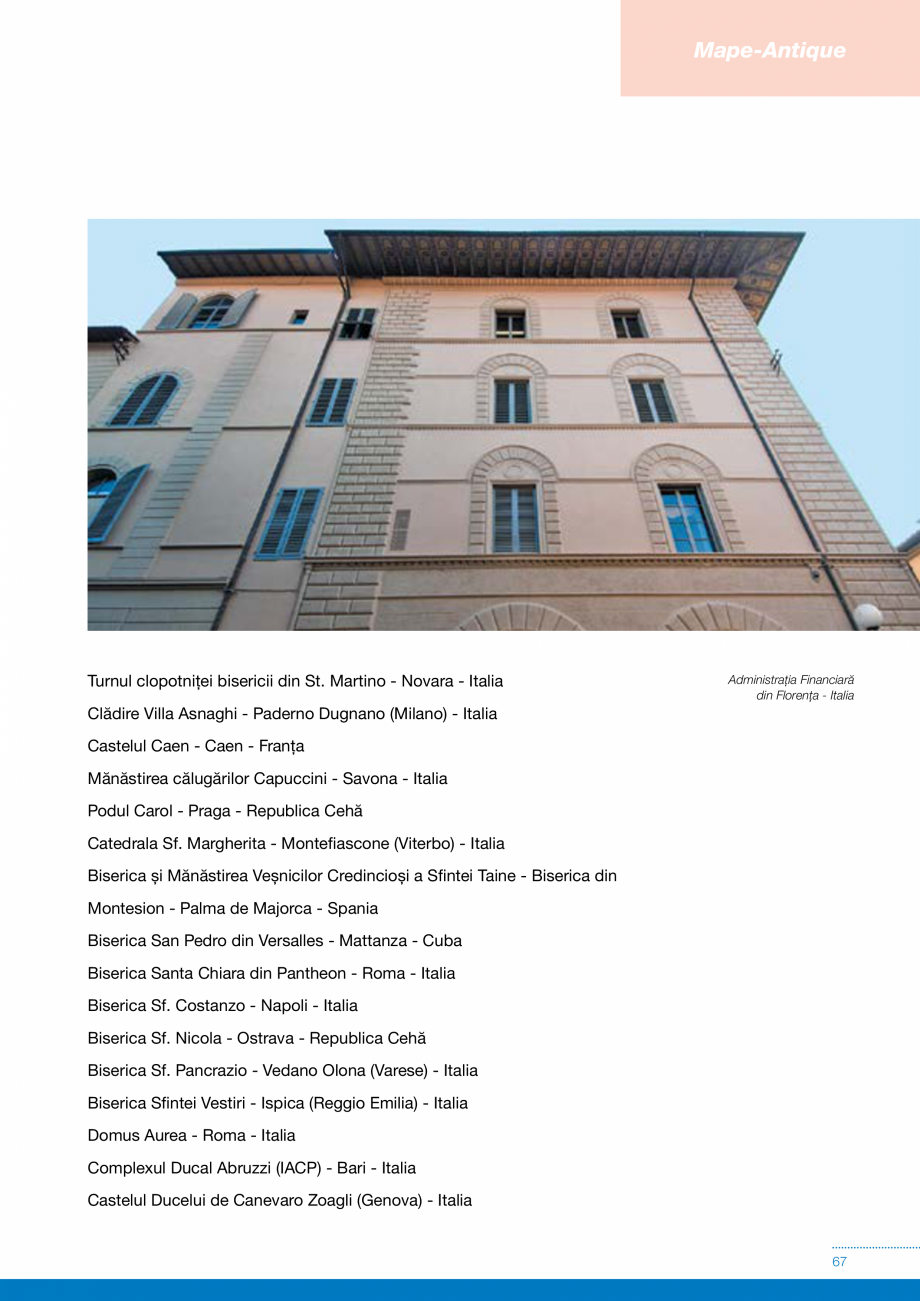 Pagina 67-Produse si sisteme pe baza de VAR pentru restaurarea cladirilor din zidarie MAPEI Catalog, brosura...