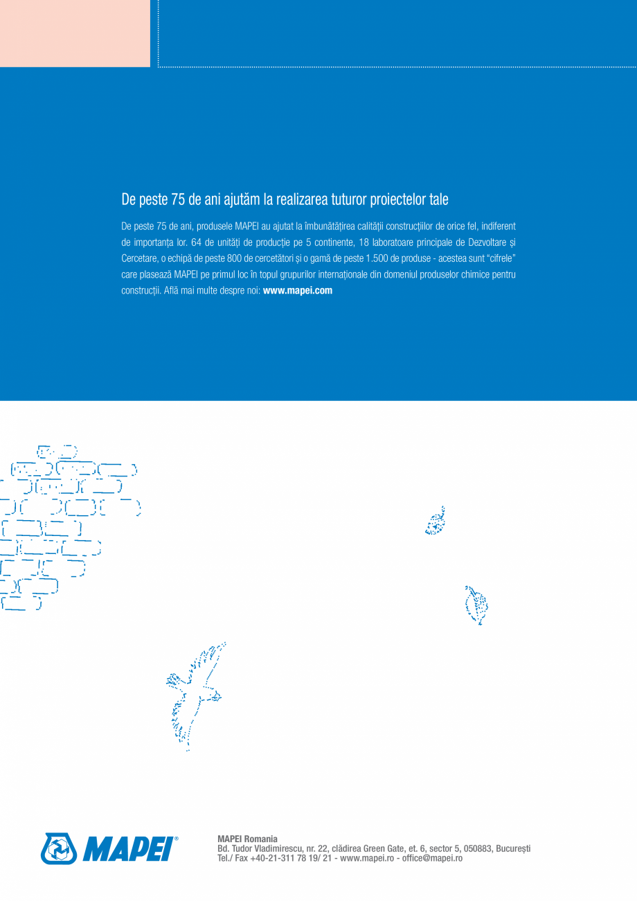 Pagina 72-Produse si sisteme pe baza de VAR pentru restaurarea cladirilor din zidarie MAPEI Catalog, brosura...