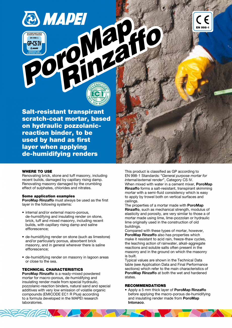 Pagina 1-Mortare de asanare pe baza de ciment MAPEI PoroMap Rinzaffo Fisa tehnica Engleza p
a
o
f
f
M
a
o
z
r...