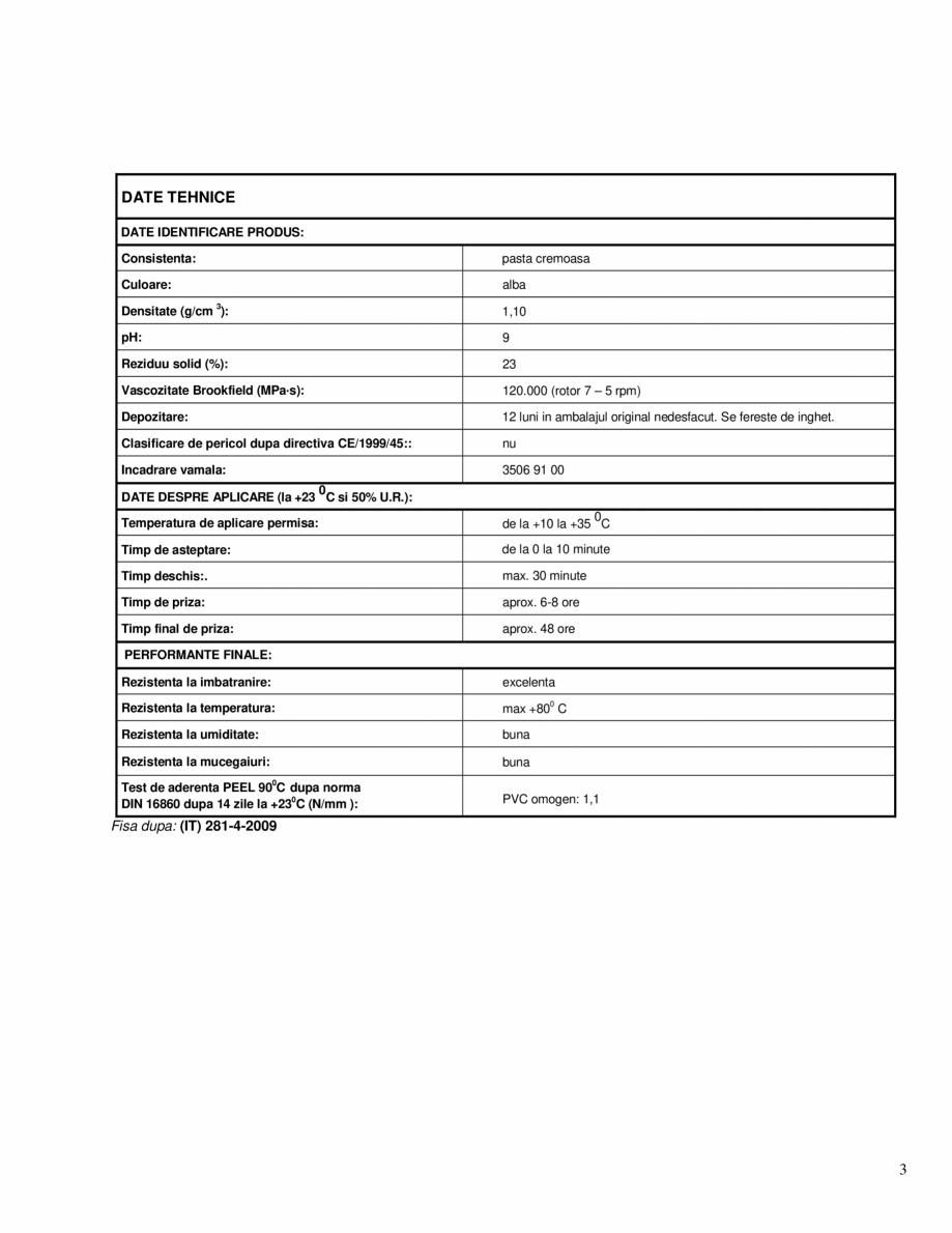 Pagina 3-Adeziv in dispersie apoasa pentru imbracaminti de pereti  MAPEI ADESILEX MT32 Fisa tehnica Romana...