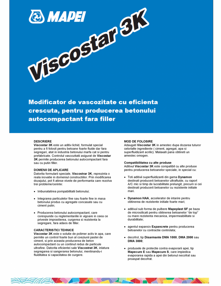 Pagina 1-Aditiv de ingrosare cu eficienta crescuta pentru producerea betonului autocompactant fara filler...