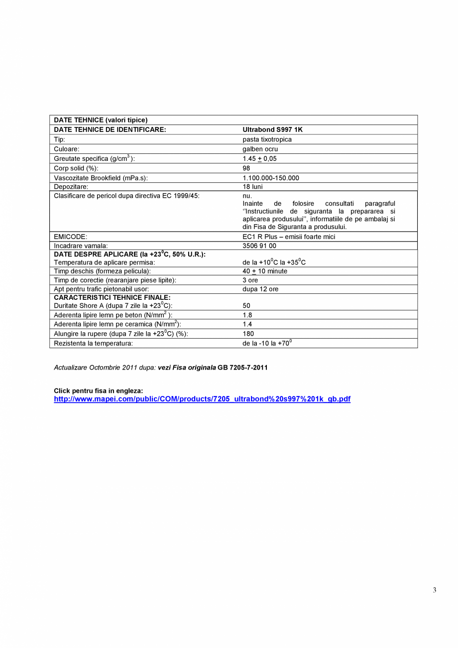 Pagina 3-Adeziv silanic monocomponent pentru trepte si mozaic din lemn MAPEI ULTRABOND S997 1K Fisa tehnica...