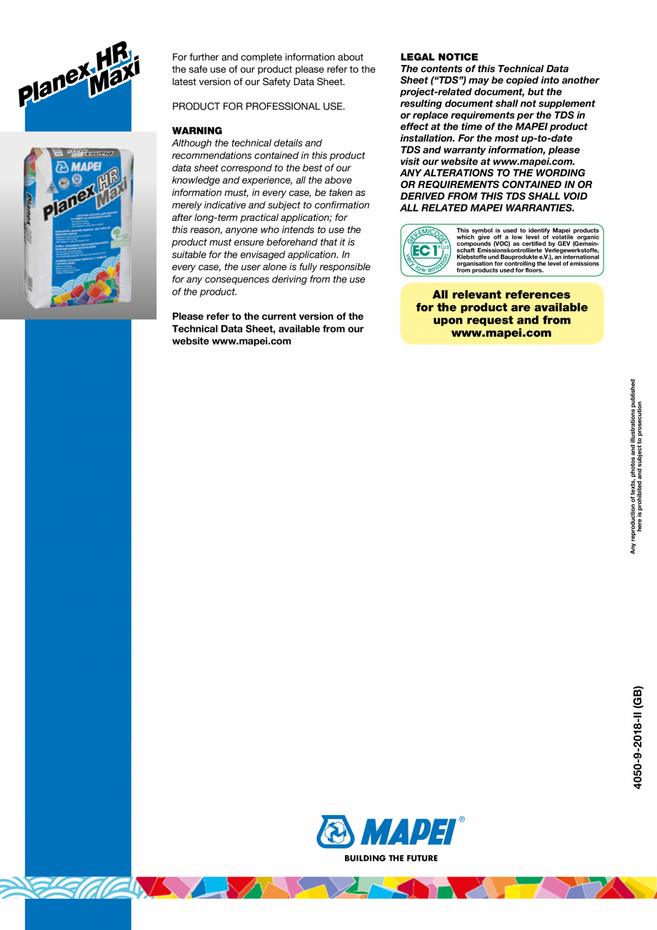 Pagina 4-Șapă autonivelantă pe bază de ciment pentru exterior MAPEI PLANEX HR MAXI Fisa tehnica Engleza r...